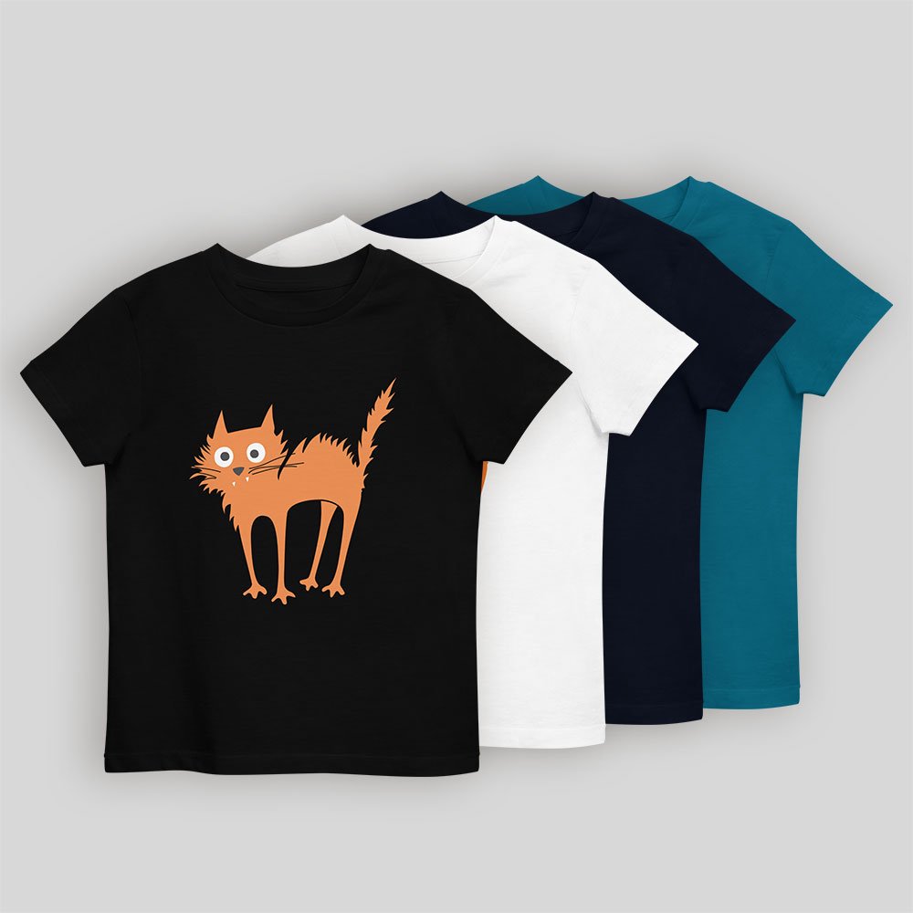 cat. Organic cotton kids t-shirt
